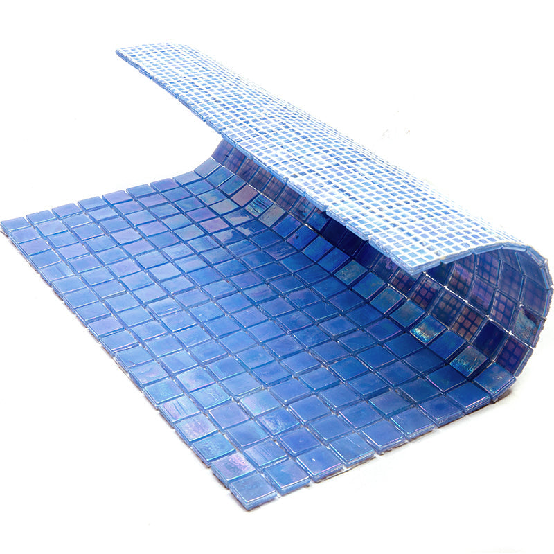 Carolina Blue 12 x 12 Glossy Glass Mosaic Tile