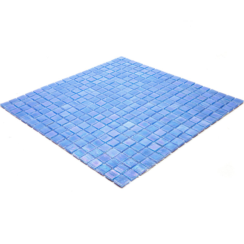 Carolina Blue 12 x 12 Glossy Glass Mosaic Tile