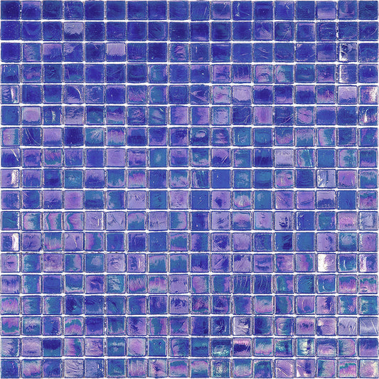 Egyptian Blue 12 x 12 Glossy Glass Mosaic Tile - Sample