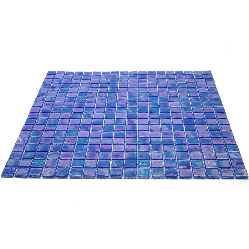 Egyptian Blue 12 x 12 Glossy Glass Mosaic Tile