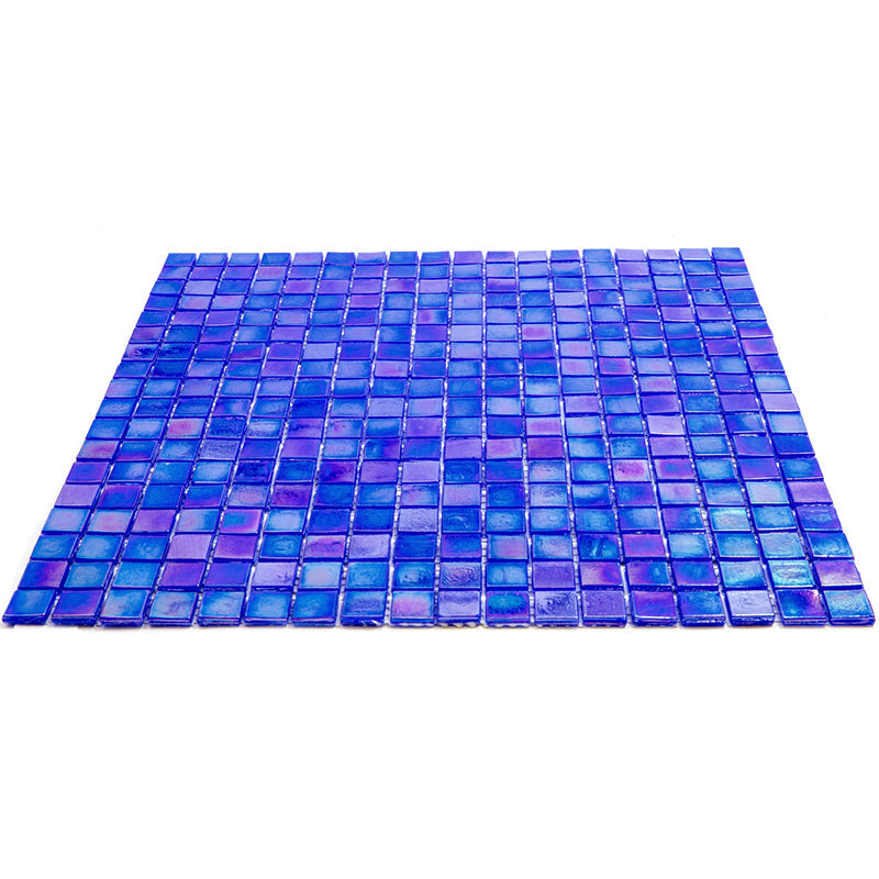 Light Tiffany Blue 12 x 12 Glossy Glass Mosaic Tile