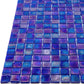 Shimmer Cobalt Blue 12 x 12 Glossy Glass Mosaic Tile