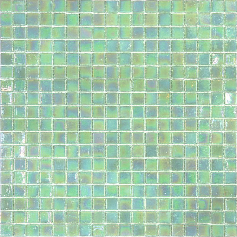 Ultramarine Green 12 x 12 Glossy Glass Mosaic Tile