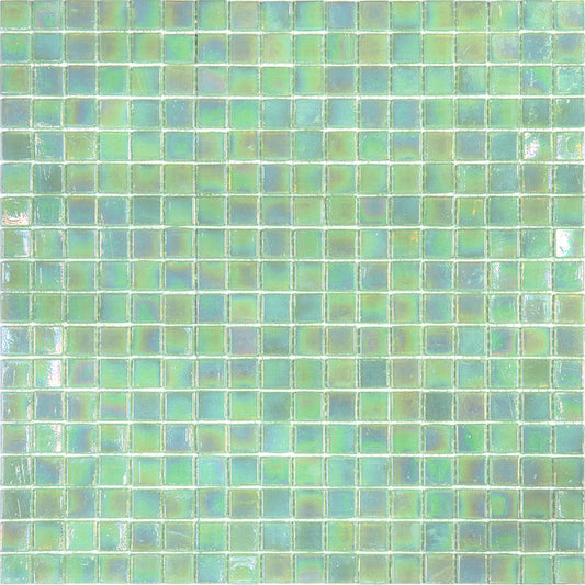 Ultramarine Green 12 x 12 Glossy Glass Mosaic Tile