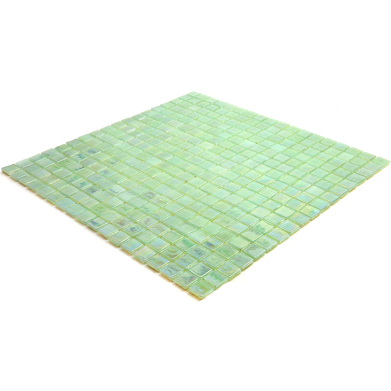 Ultramarine Green 12 x 12 Glossy Glass Mosaic Tile