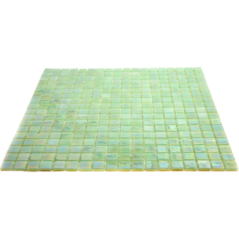 Ultramarine Green 12 x 12 Glossy Glass Mosaic Tile