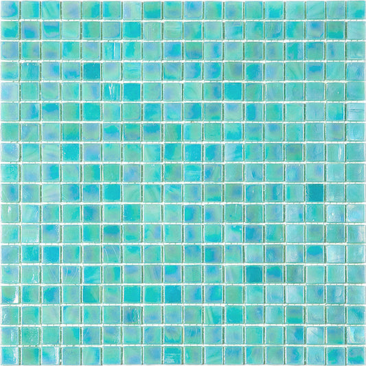 Lincoln Green 12 x 12 Glossy Glass Mosaic Tile - Sample