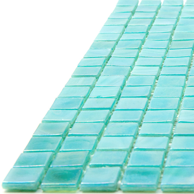 Lincoln Green 12 x 12 Glossy Glass Mosaic Tile