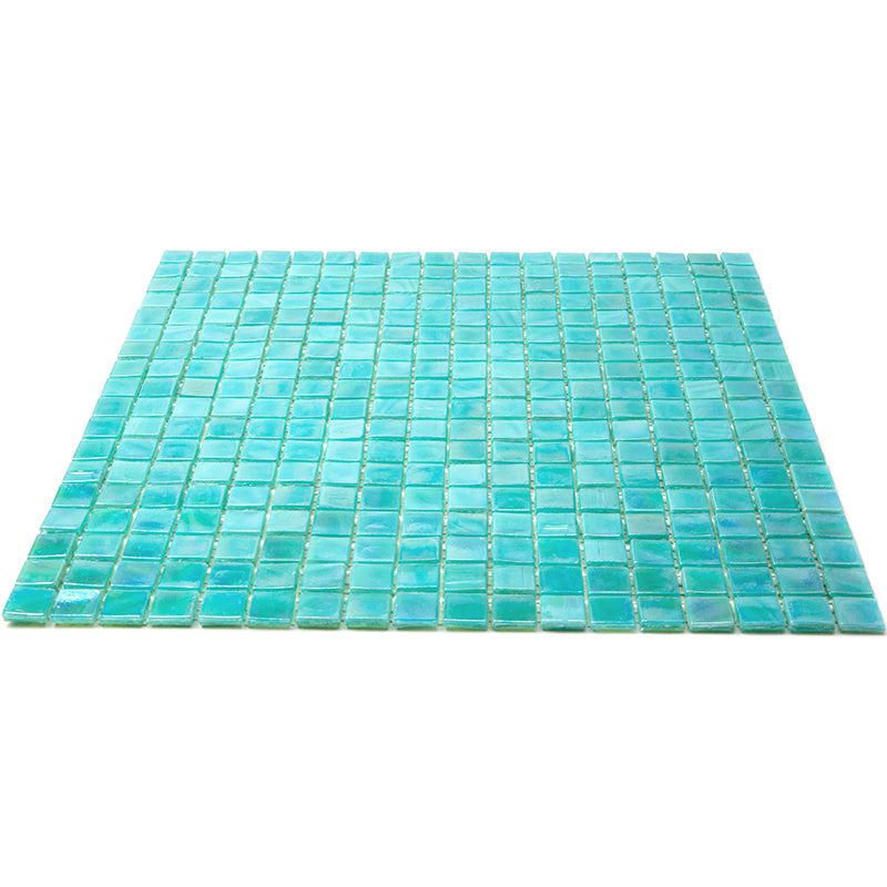 Lincoln Green 12 x 12 Glossy Glass Mosaic Tile