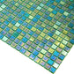 Grenn-Blue 12 x 12 Glossy Glass Mosaic Tile