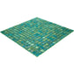 Grenn-Blue 12 x 12 Glossy Glass Mosaic Tile