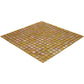 Gold Beige 12 x 12 Glossy Glass Mosaic Tile