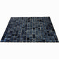 Rich Black 12 x 12 Glossy Glass Mosaic Tile