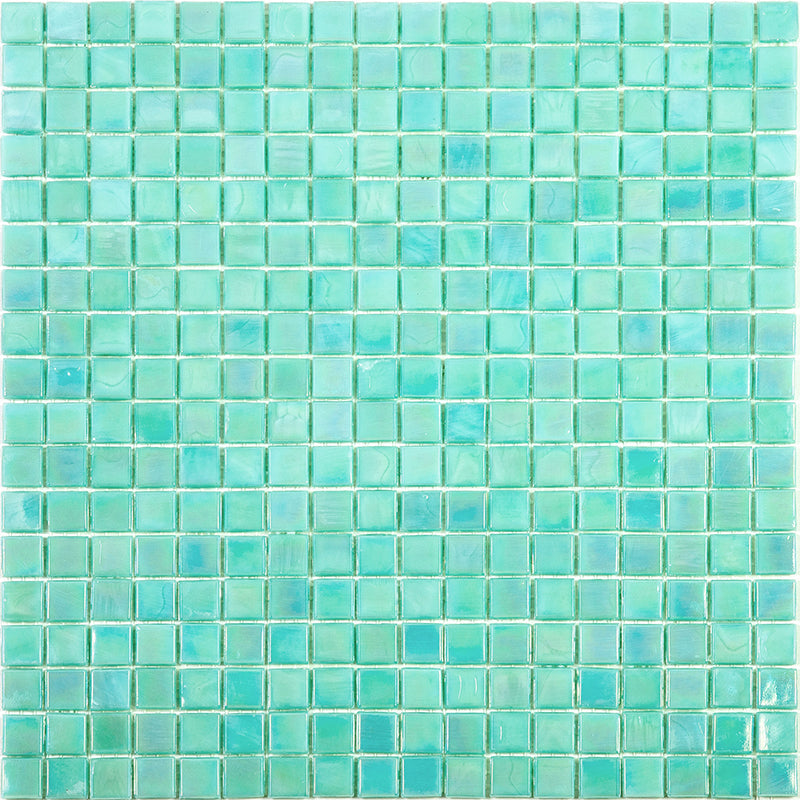 Winter Green 12 x 12 Glossy Glass Mosaic Tile