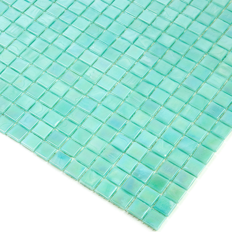 Winter Green 12 x 12 Glossy Glass Mosaic Tile