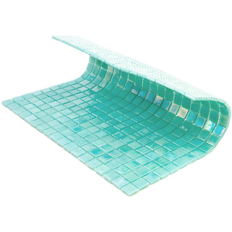 Winter Green 12 x 12 Glossy Glass Mosaic Tile