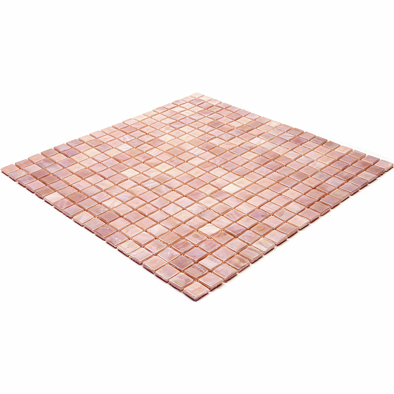 Tuscan Beige 12 x 12 Glossy Glass Mosaic Tile