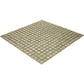 Yellowish Gray 12 x 12 Glossy Glass Mosaic Tile