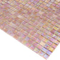 China Pink 12 x 12 Glossy Glass Mosaic Tile