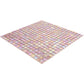 China Pink 12 x 12 Glossy Glass Mosaic Tile