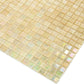 Light Fawn Beige 12 x 12 Glossy Glass Mosaic Tile