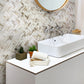 White and Beige 11 x 13 Matte Recycled Glass Mosaic Tile