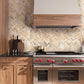 Beige 11 x 13 Matte Recycled Glass Mosaic Tile