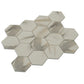 Beige 10x12 Matte Recycled Glass Mosaic Tile