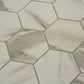 Beige 10x12 Matte Recycled Glass Mosaic Tile Sample