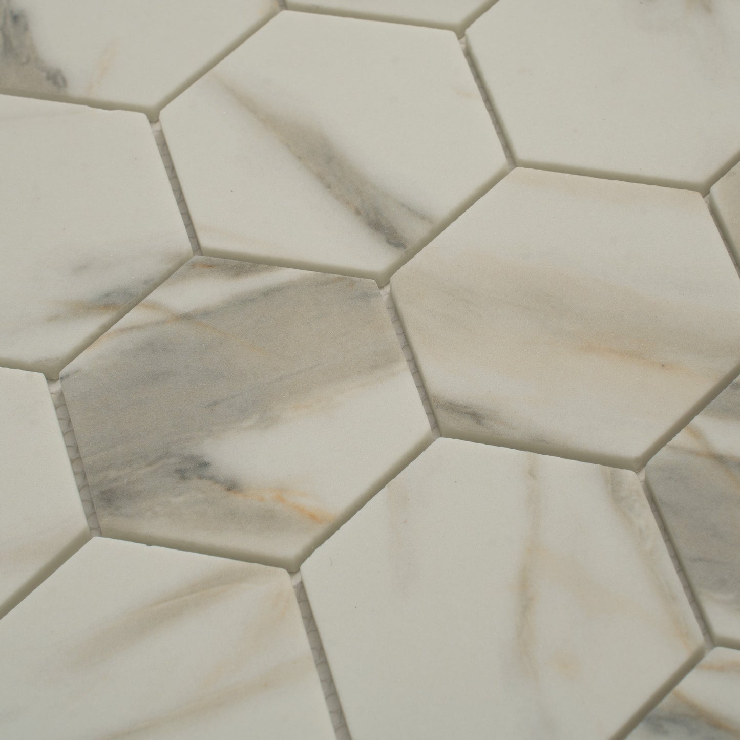 Beige 10x12 Matte Recycled Glass Mosaic Tile Sample