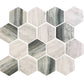 Gray and Beige 10 x 12 Matte Recycled Glass Mosaic Tile