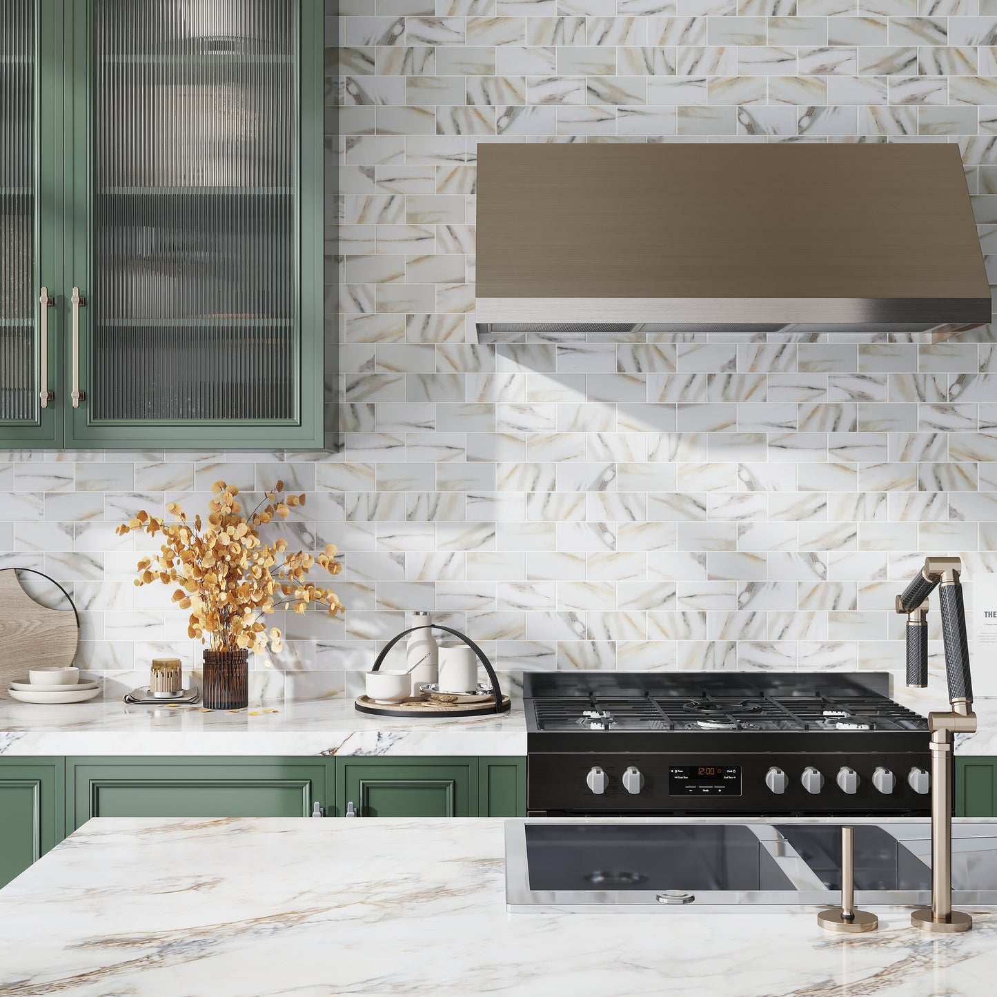 Chiffon White 12 x 12 Matte Recycled Glass Mosaic Tile