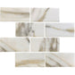 Chiffon White 12 x 12 Matte Recycled Glass Mosaic Tile