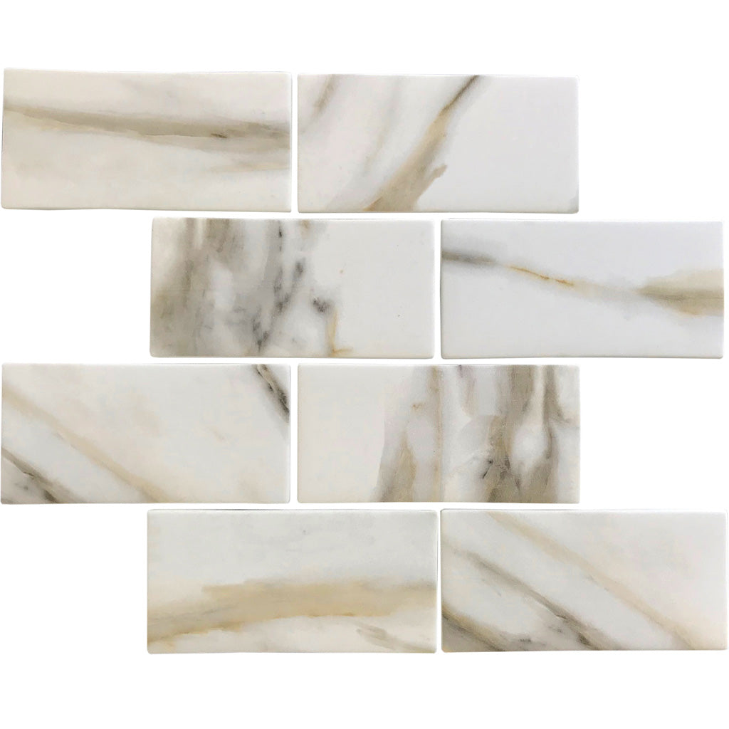 Chiffon White 12 x 12 Matte Recycled Glass Mosaic Tile