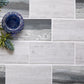 Gray and Beige 12 x 12 Matte Recycled Glass Mosaic Tile