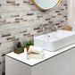 Beige 12 x 12 Matte Recycled Glass Mosaic Tile