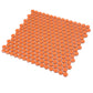 Orange 12 x 12 Glossy Porcelain Mosaic Tile