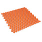 Orange 12 x 12 Glossy Porcelain Mosaic Tile