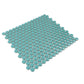 Turquoise 12 x 12 Glossy Porcelain Mosaic Tile