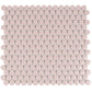 Nude Pink 12 x 12 Glossy Porcelain Mosaic Tile