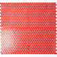 Red 12 x 12 Glossy Porcelain Mosaic Tile