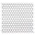 Cotton White 12 x 12 Glossy Porcelain Mosaic Tile