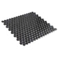 Black 12 x 12 Glossy Porcelain Mosaic Tile