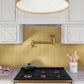 Gold 12 x 12 Glossy Porcelain Mosaic Tile