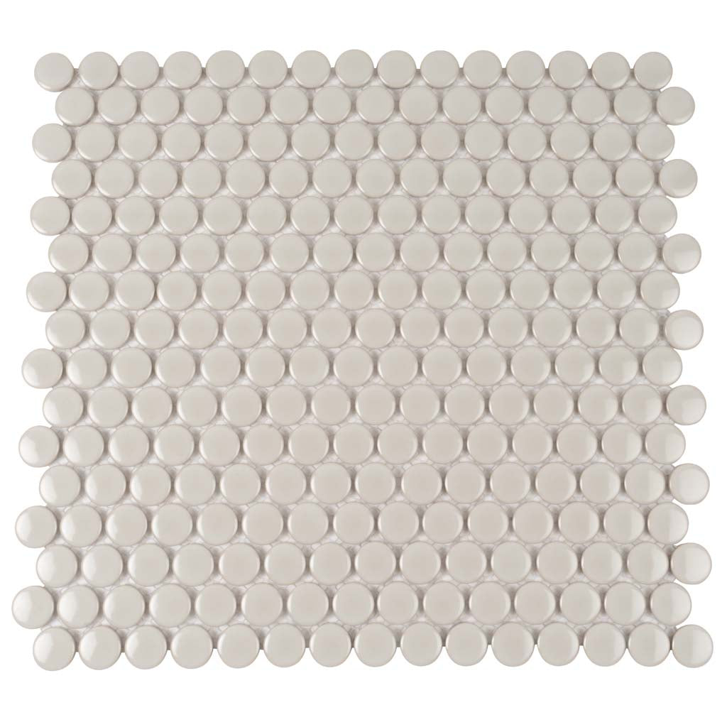 Portland Gray 12 x 12 Glossy Porcelain Mosaic Tile