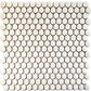 Ivory Beige 12 x 12 Glossy Porcelain Mosaic Tile