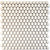 Ivory Beige 12 x 12 Glossy Porcelain Mosaic Tile