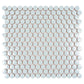 Light Turquoise 12 x 12 Glossy Porcelain Mosaic Tile