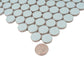 Light Turquoise 12 x 12 Glossy Porcelain Mosaic Tile