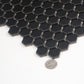 Black 10 x 12 Matte Porcelain Mosaic Tile